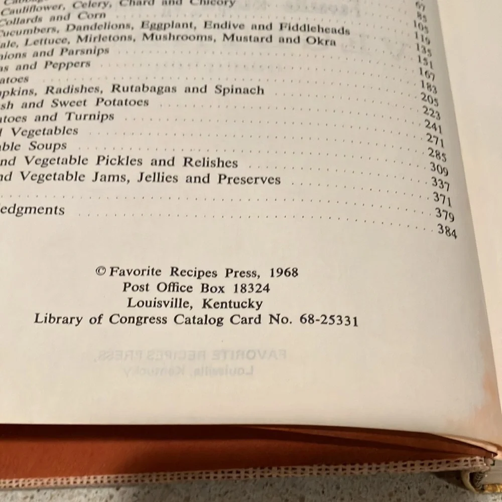 Vintage 1968 Favorite Recipes of America 